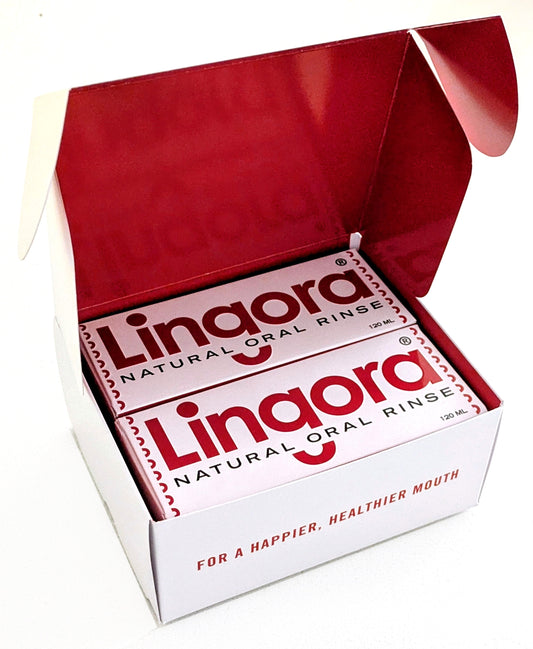 Lingora® Natural Oral Rinse - Twin pack, 2 x 120 ml, for acute oral health issues