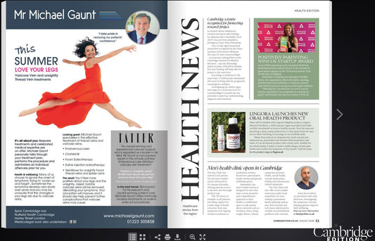 Delighted to be featured in August 2026 Cambridge Edition! 🎉