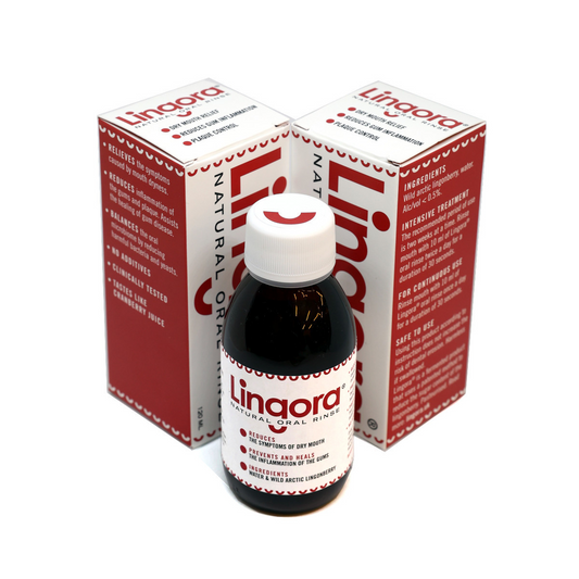 Lingora® Natural Oral Rinse - Twin pack, 2 x 120 ml, for acute oral health issues